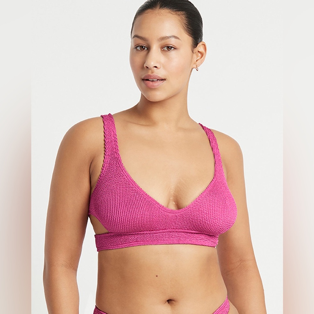 Bond-Eye Nino Crop Candy Pink, One Size, $125